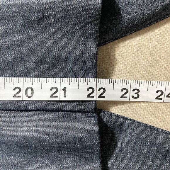 Attention Fully-Lined 1 Button Blazer - Navy Blue 4 - Picture 9 of 9